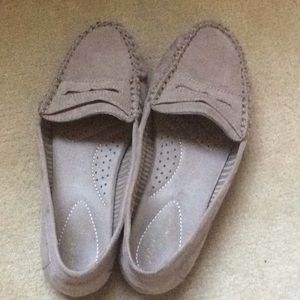Beige loafers